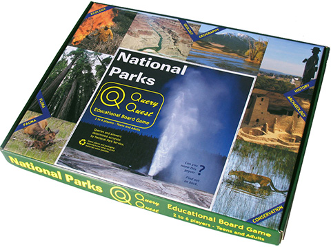 National Parks Game for Teens and Adults box top