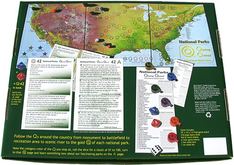 National Parks Game for Teens and Adults box bottom